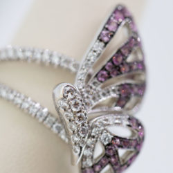 boise jewelers 18K White Gold Butterfly Ring